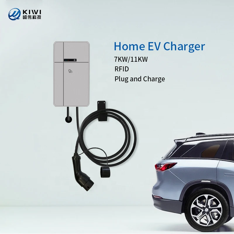 Wholesale Factory Sale 16A 32A Mode EVSE Level 2 Electric Vehicle Charger EV Fast Charging Stations