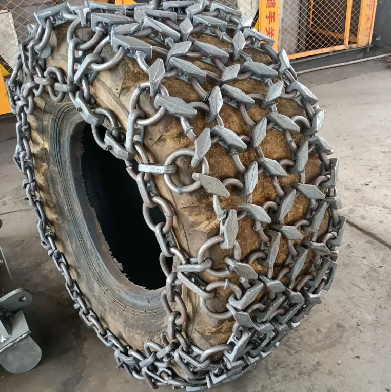 High qualify 20-50 Ton Tires and tire protection chain for loader