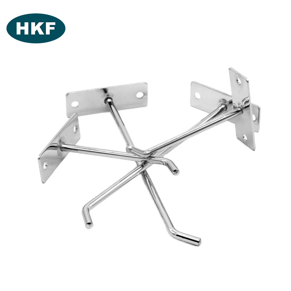 iron wire single hook store chrome plated decorative wall hooks