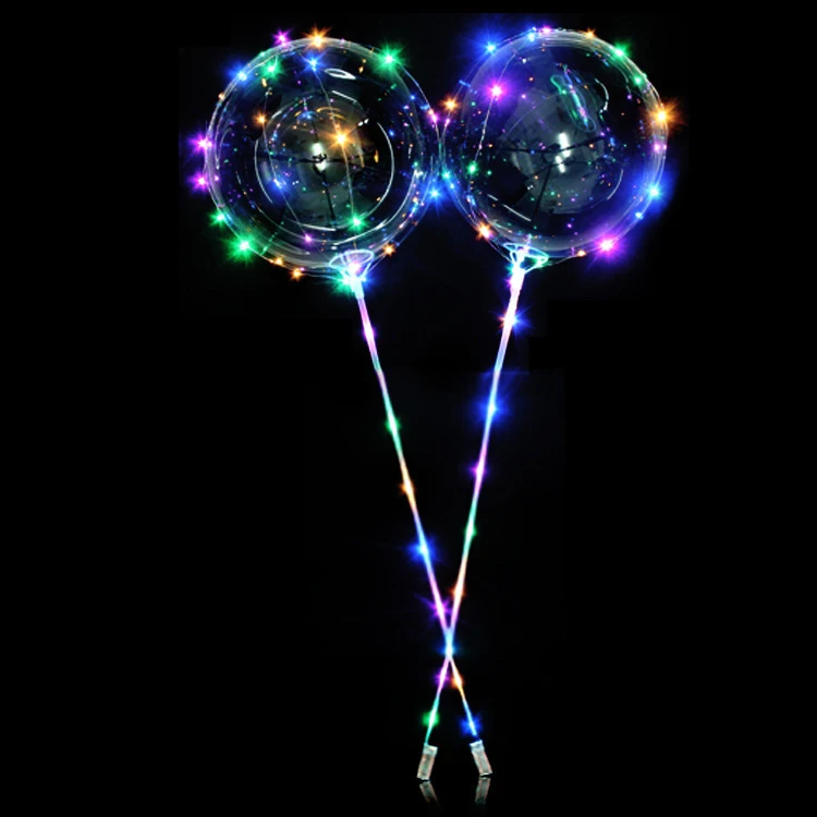 Wholesale Bobo Ballon 18/20/24/32 Inches Light LED Balloon  For Party Decoration
