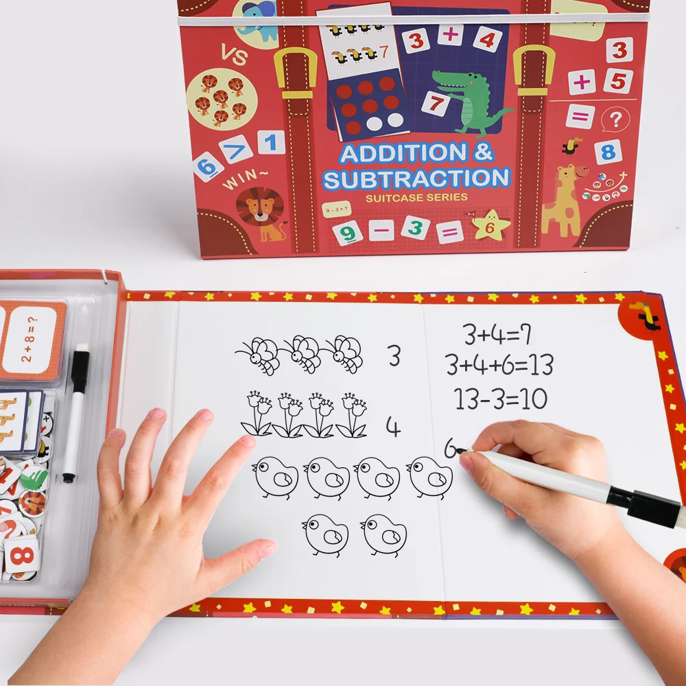 Educational Toys Math Learning Preschool Mathematics Education Games Magnetic Puzzle for Kids