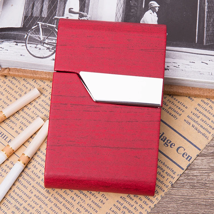 CH020 Fashion High Grade Cigarette Case Portable Slim Bank Card Holder Metal Bulk Business Card Holders