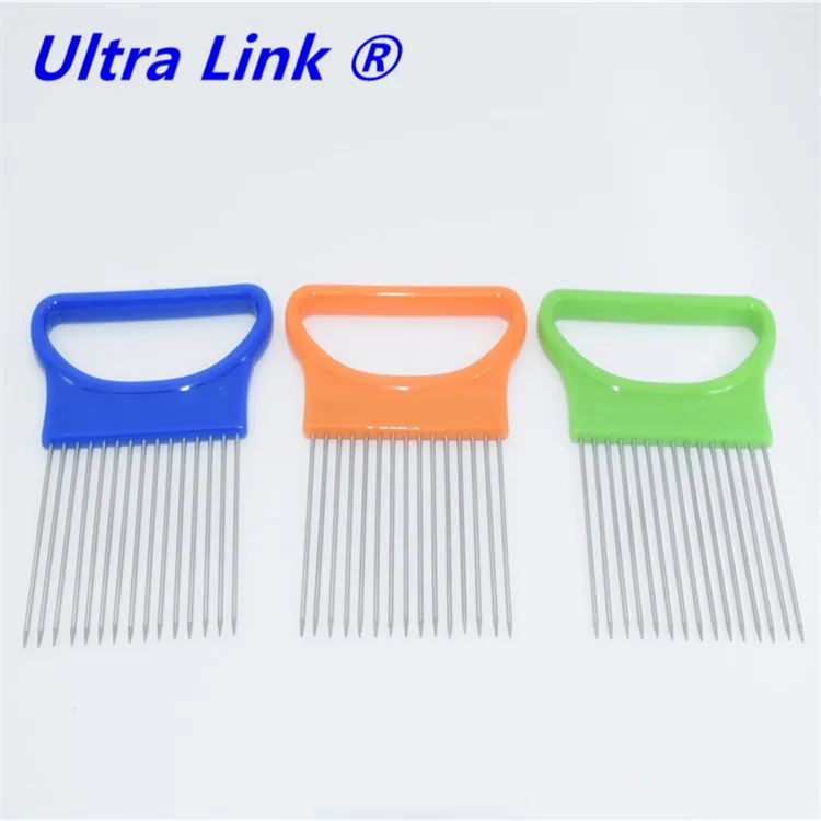 
Food Grade Stainless Steel Onion Holder for Onion Slicing Tomato Potato Holder Slicer 