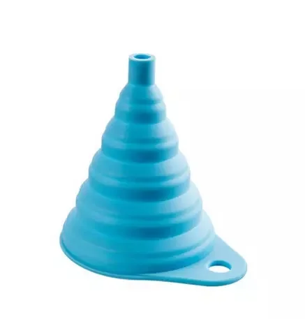 Kitchen Portable Mini Wide Mouth Power Liquids Food grade Silicone Folding Collapsible Oil Funnel