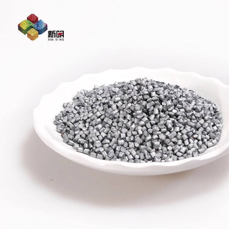 Factory price Silver Grey PP PE  Masterbatch with good dispersion  For Plastic Products