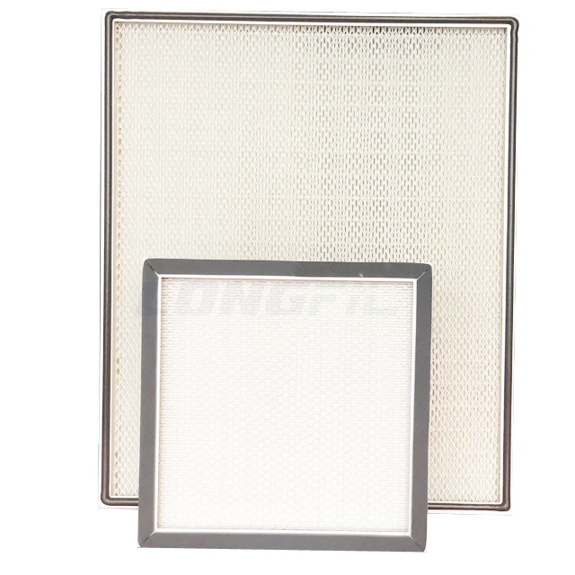H14 H13 Mini Pleat HEPA Filter for laminar flow cabinet, laboratory, clean rooms