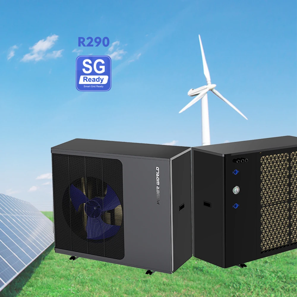 Popular r290 EVI heated heated pumping home metal cabinet outdoor heat pump 18kw vrf water heater system