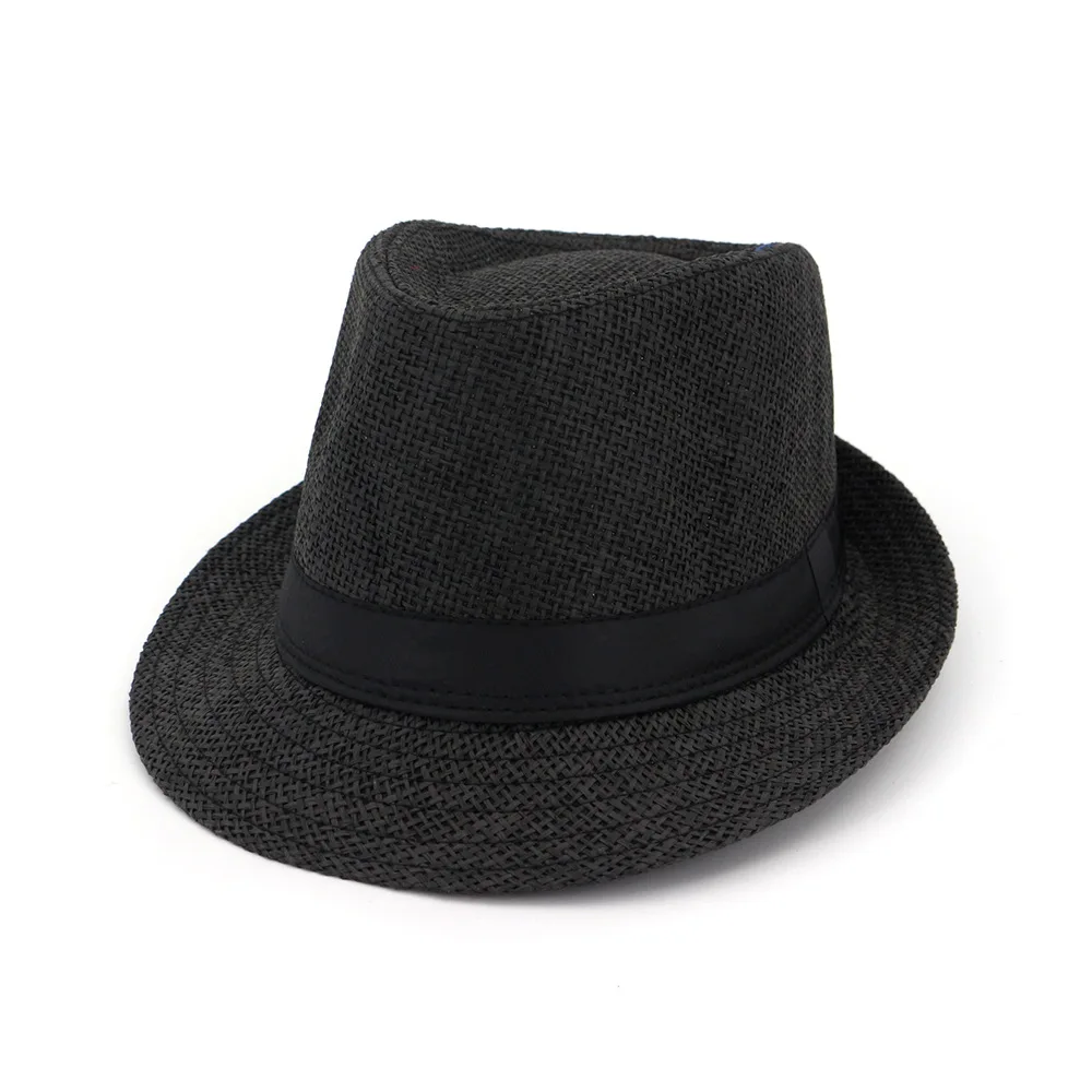 2024 spring new arrive Wholesale custom logo adult paper large straw panama fedora hat