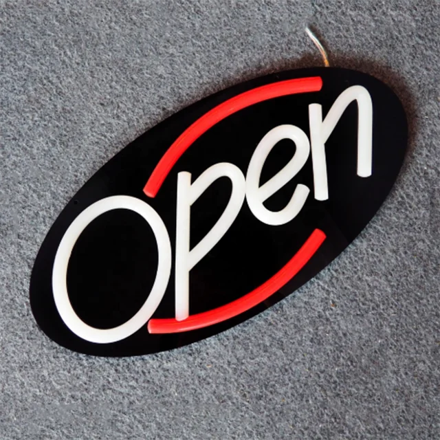 Longlu factory wholesale custom signage led flex open neon sign for bar shop
