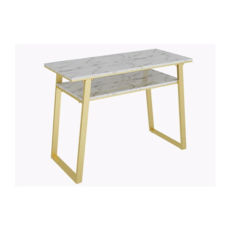 Sweet And Lovely Hot Sale Modern Beauty Salon Nail Bar Furniture  High Gloss Manicure Acrylic Nail Table Set