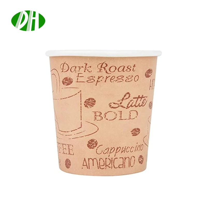 Wholesale Printing 8oz 12oz 16oz Single Wall Disposable Paper Cups customized hot coffee paper cup with sleeves and lid