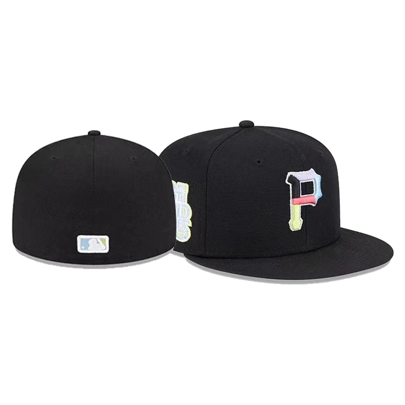 2024 Wholesale Custom Gorras Original Embroidery Logo Fitted Caps Snapback Hats World Patches Closed Baseball Cap