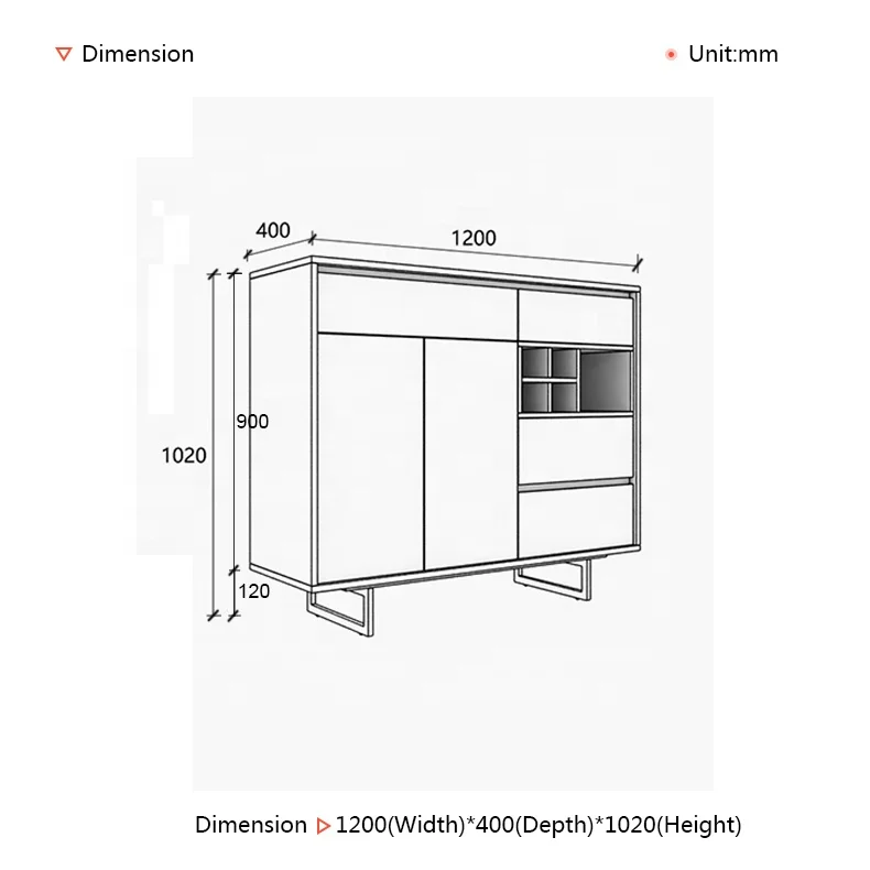 
Modern home furniture kitchen living dining room sideboard cabinet 