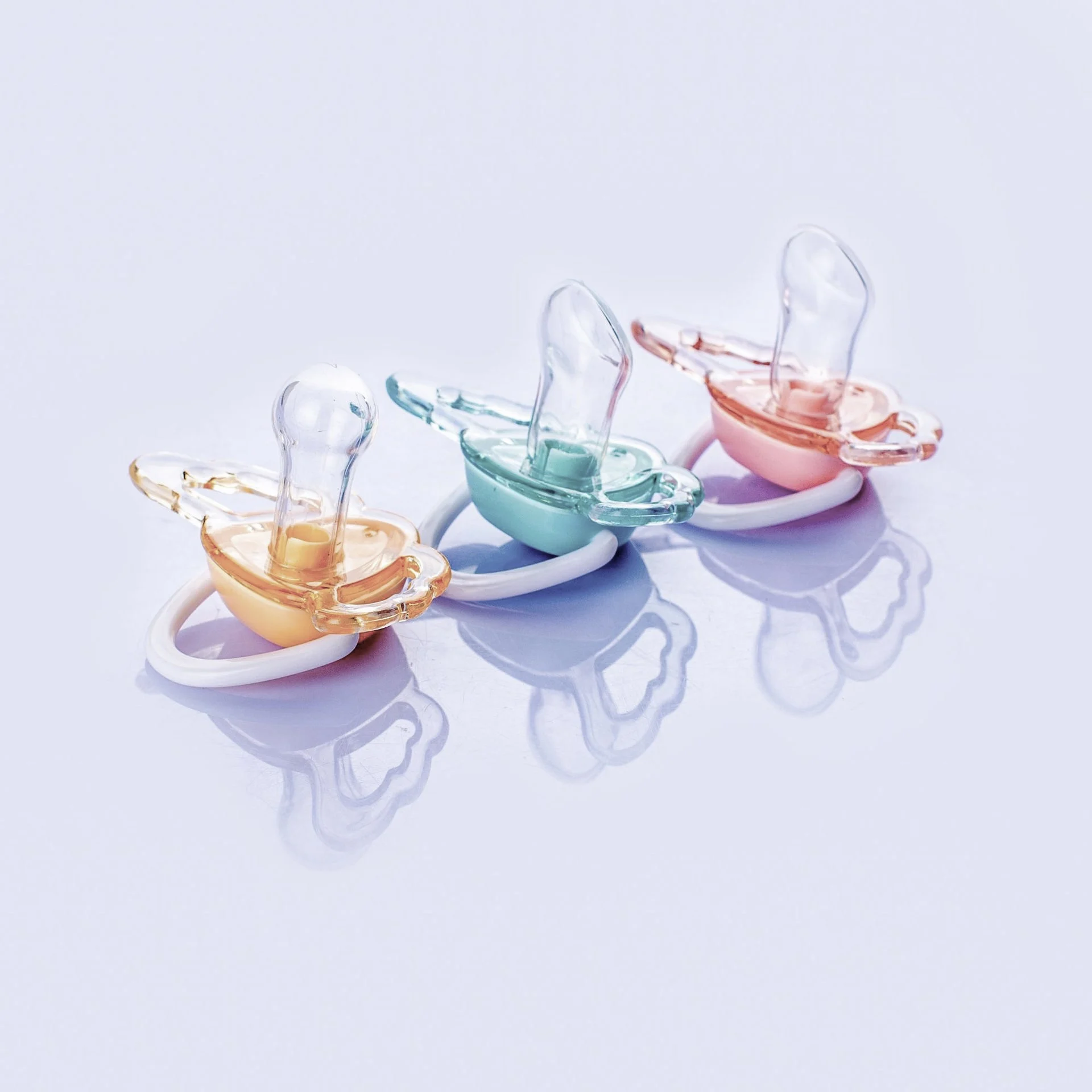 2024 NEW Baby Items 100% Natural Rubber Nipple Newborn Baby Pacifier Wing Style BPA-Free Soother