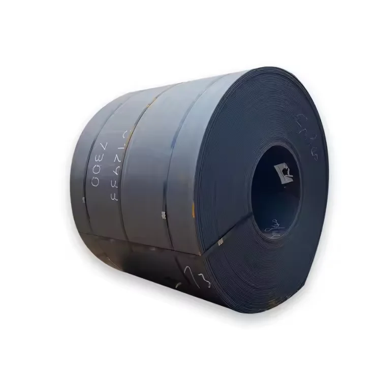 S235JR HR Coil Black Steel 1mm-3mm Thick Hot/Cold Rolled MS Carbon Steel Strip for Cutting Welding Sizes Ss50 C45 Q235 A36