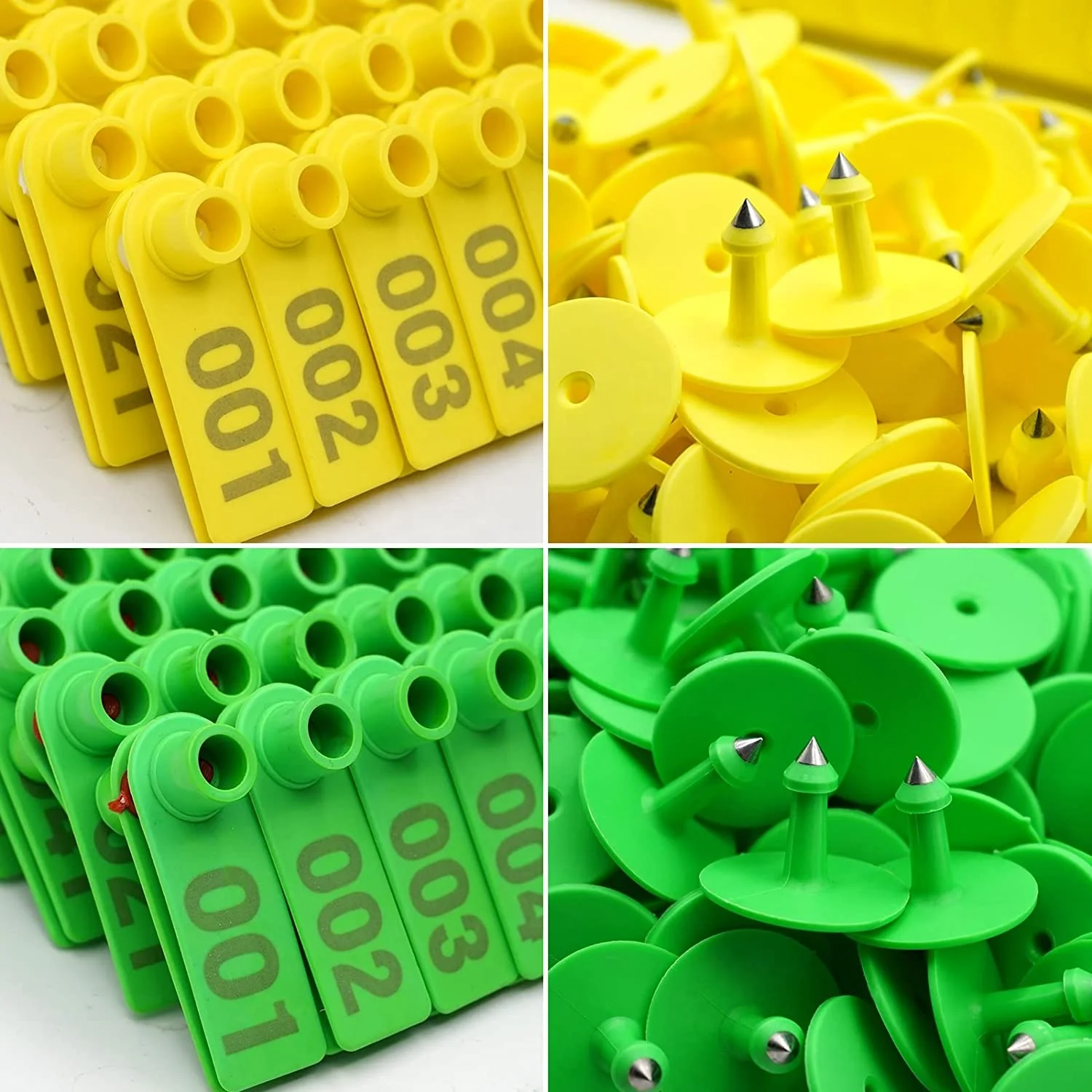 CMRFID 001-100 Farm Animal Livestock Customizable Copper Head Labels Goats Ear Tag For Sheep