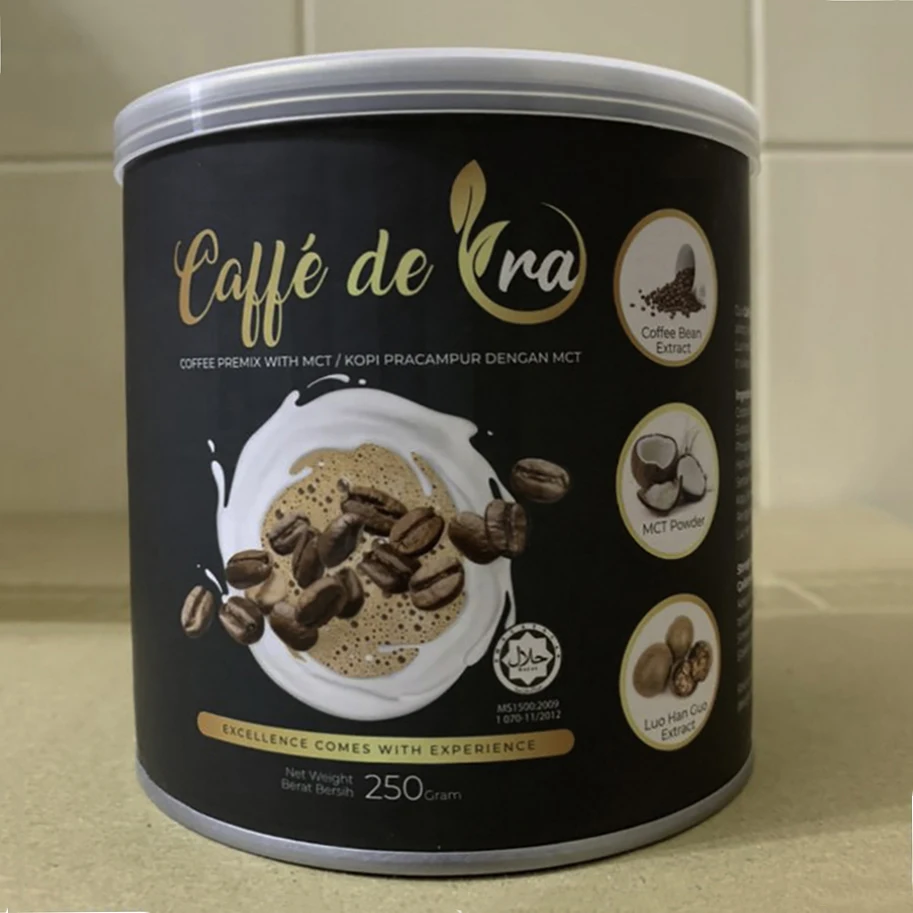
Hot Selling Healthy Weight Loss Instant Coffee Caffe de Ora Coconut Latte Flavor with Halal Cert 