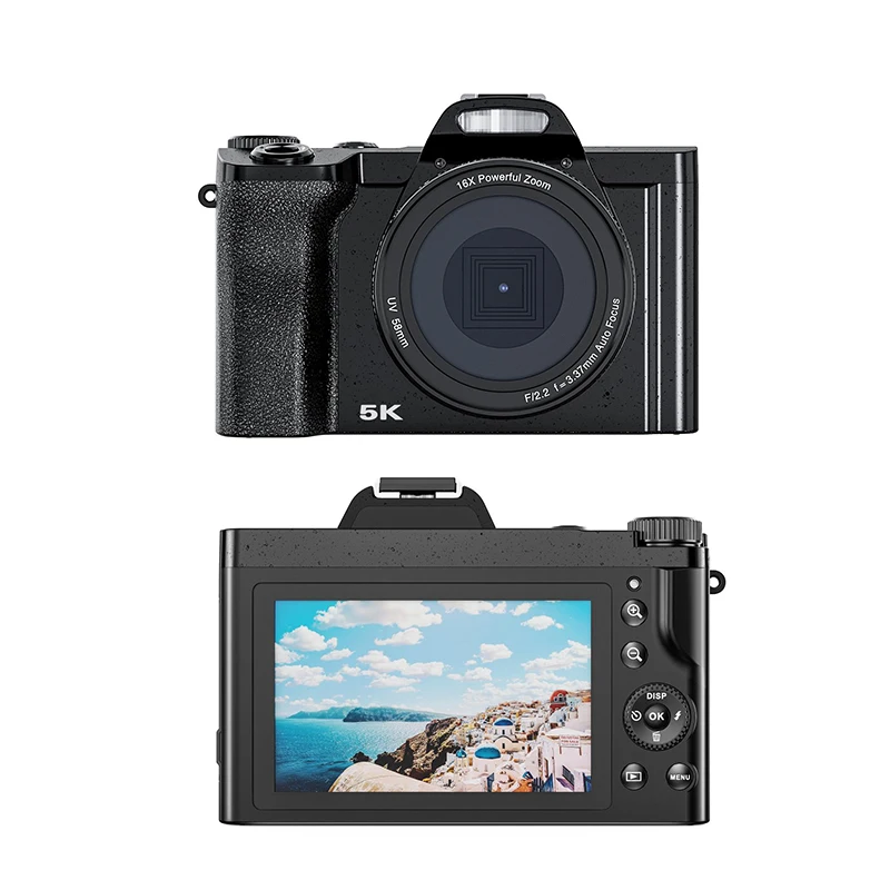 2023 Новая цифровая камера DSLR DC IPS экран профессиональная 48 МП 5 К с 3 дюймовым черным