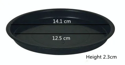 Black Thick Plastic Flowerpot Drip Tray Plant Pot Saucer Flowerpot Chassis Tray For Fleshiness Planter Garden Balcony