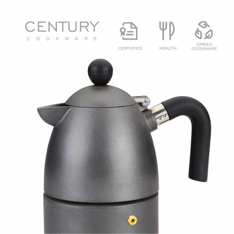Столетие 1 чашка 6 чашек Алюминиевый горшок Moka современный дизайн плита Эспрессо кофеварка