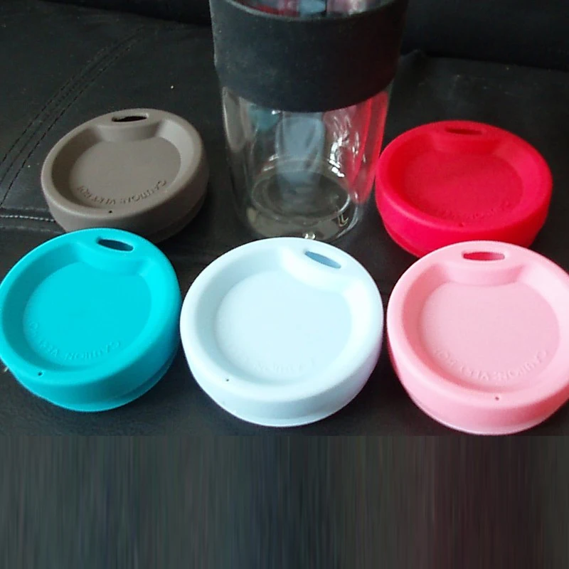 Custom coffee silicone sippy cup lid,silicone suction lids Eco-Friendly,Outdoor wine glass silicon drink covers coffee cup cover