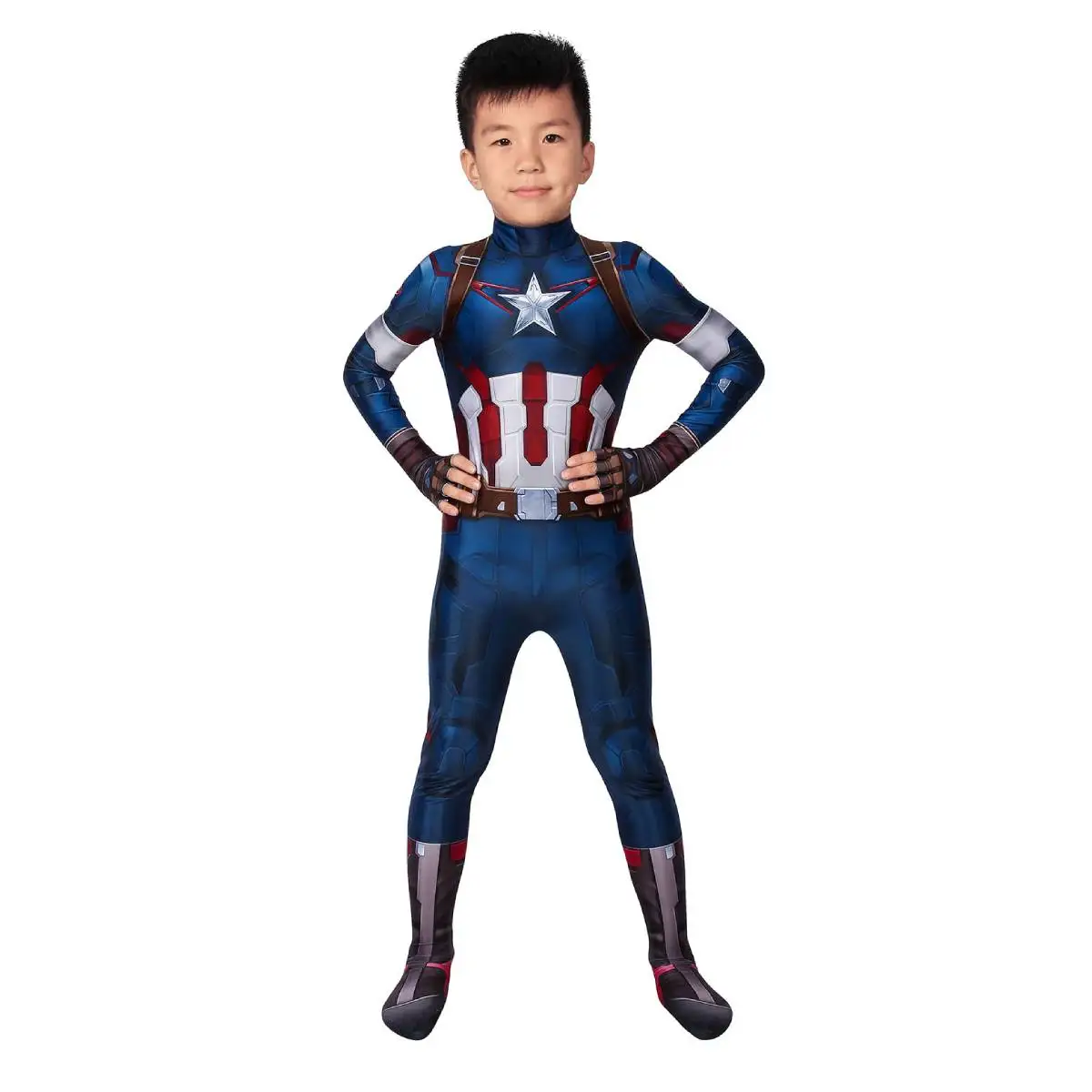 
Captain of America Steve Rogers Kid Cosplay children Costume Set J19032BA 