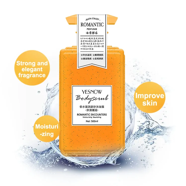 Оптовая продажа yesnow 500mlwhitening увлажняющий отшелушивающий оптом скраб-гель для душа отель мытья тела пена