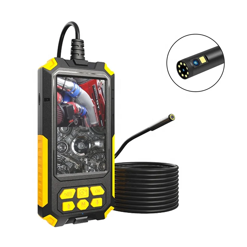 4.5 inch Screen Borescope Waterproof Endoscope 1080P Industrial Inspection Car Camera  Dual Lens Endoscope