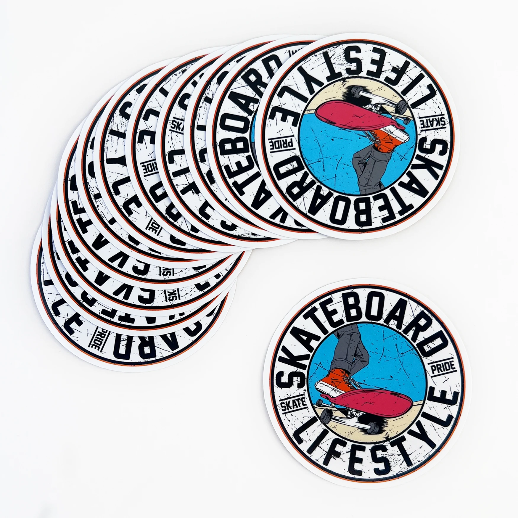 Custom Scratch Proof UV Resist Waterproof Vinyl Outdoor Car Laptop Door Decal Sticker Custom Die Cut Logo Customized Stickers