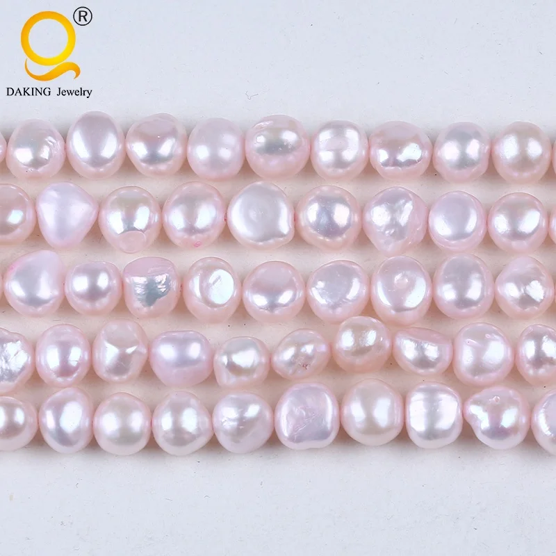Wholesale 9-10mm baroque cultured freshwater pearl beads for making