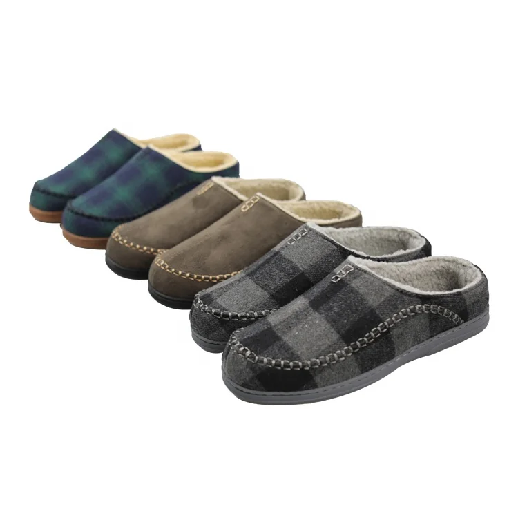 Модные удобные зимние теплые слипоны с логотипом на заказ из пены с эффектом памяти, мужские домашние тапочки