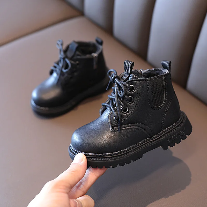 881 New Autumn Winter Children Casual Shoes Baby Girls Fashion Casual Winter Thicken Warm Snow Boots Kids Outdoor Snow Boots