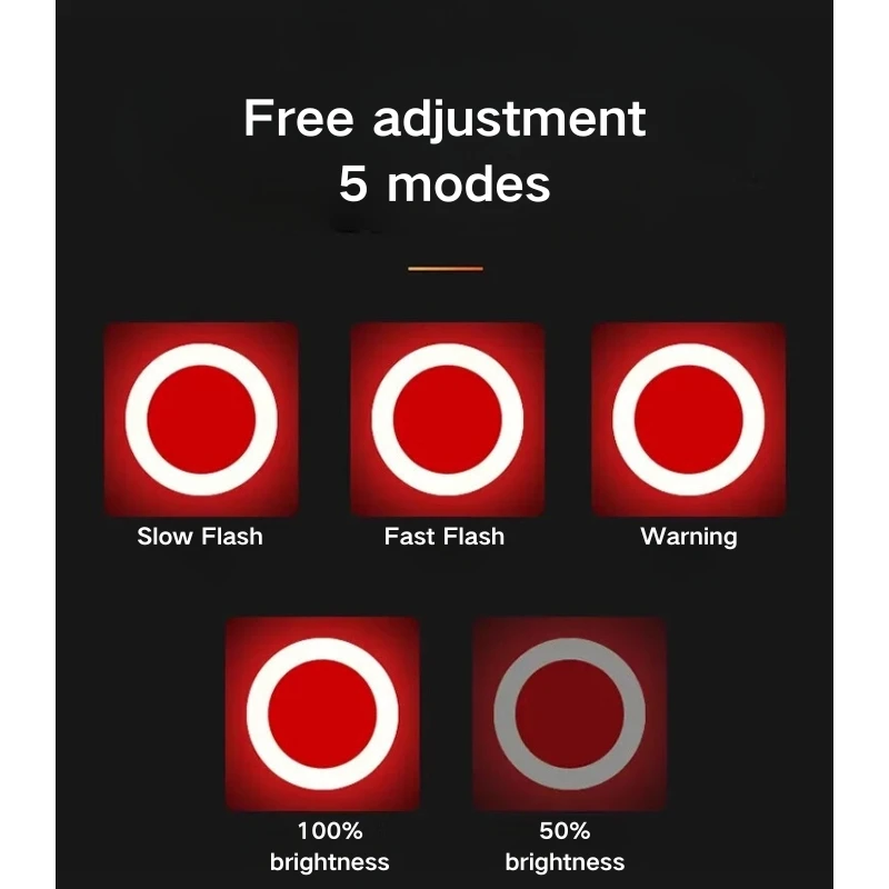 Bicycle dripping tail light waterproof charging seat tube mounting bicycle accessories LED tail light USB LED bicycle tail light