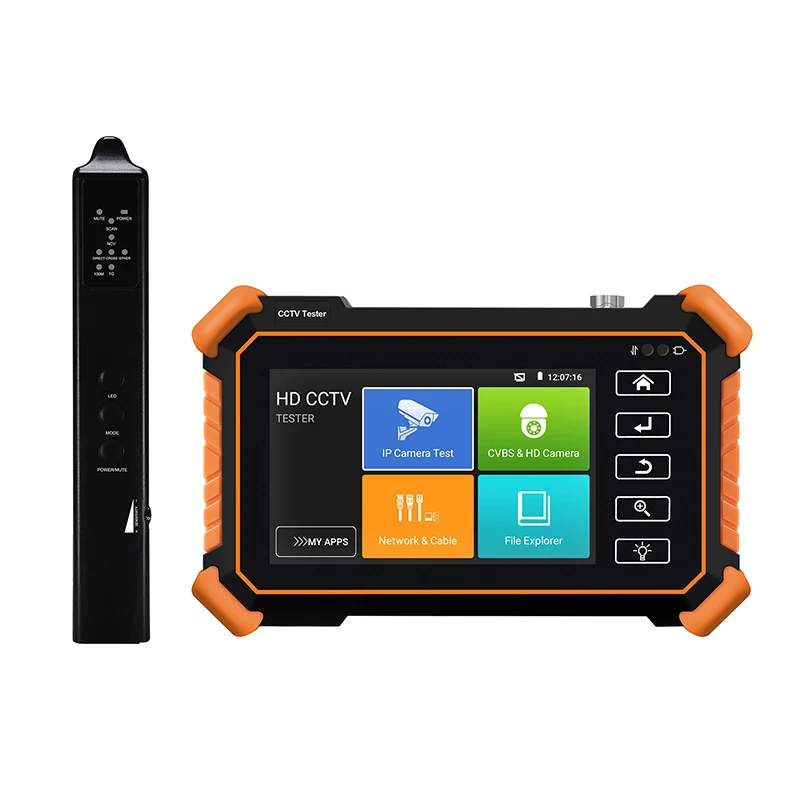 Тестер все в одном для IP-камеры 4-дюймовый сенсорный IPS-экран IPC1910C plus встроенный Wi-Fi/POE/кабельный трассоискатель/тестер видеонаблюдения 4K