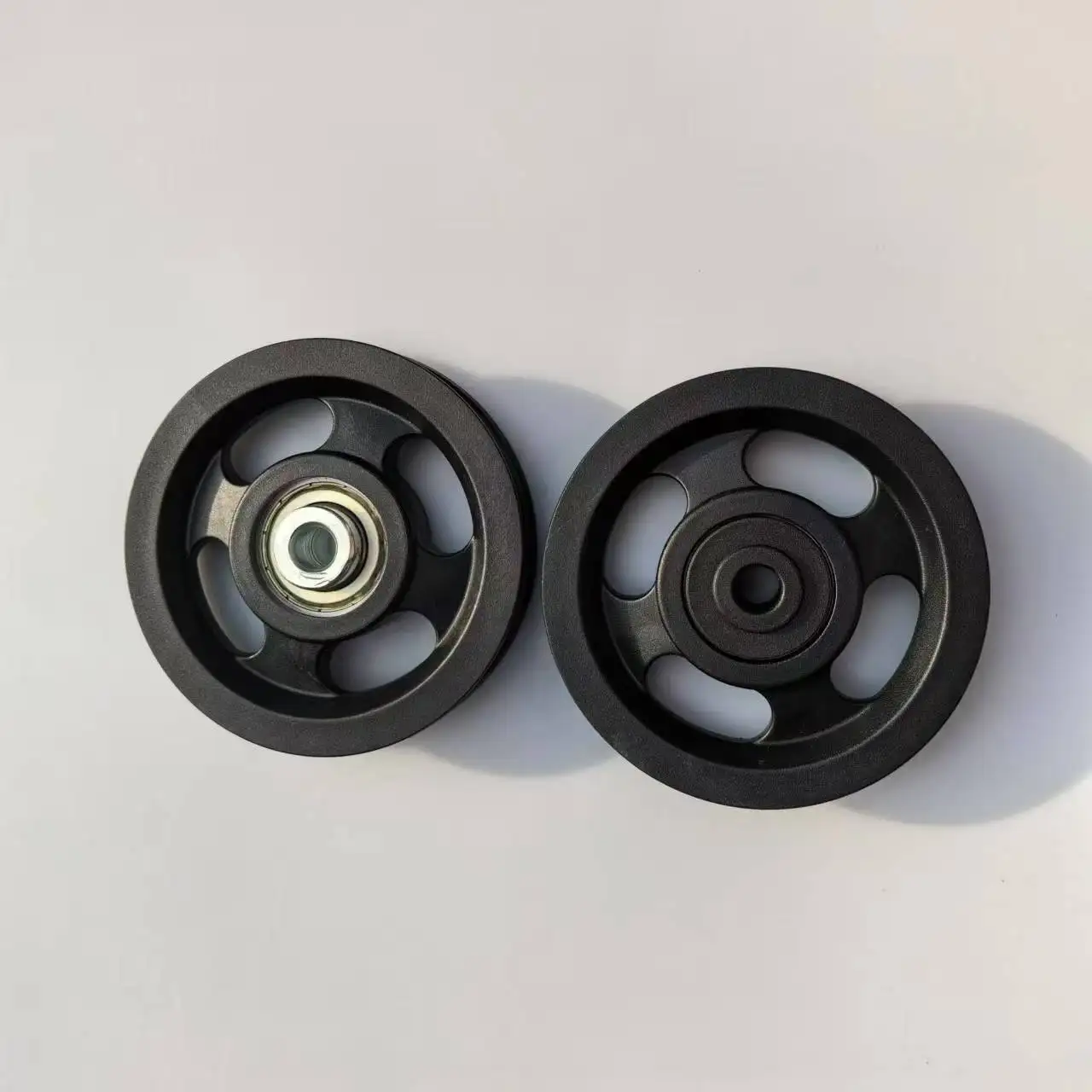 Grinding Machine Industrial Flywheels Black Plastic Nylon Wheel Pulley 90mm 100mm pulley roller wheel