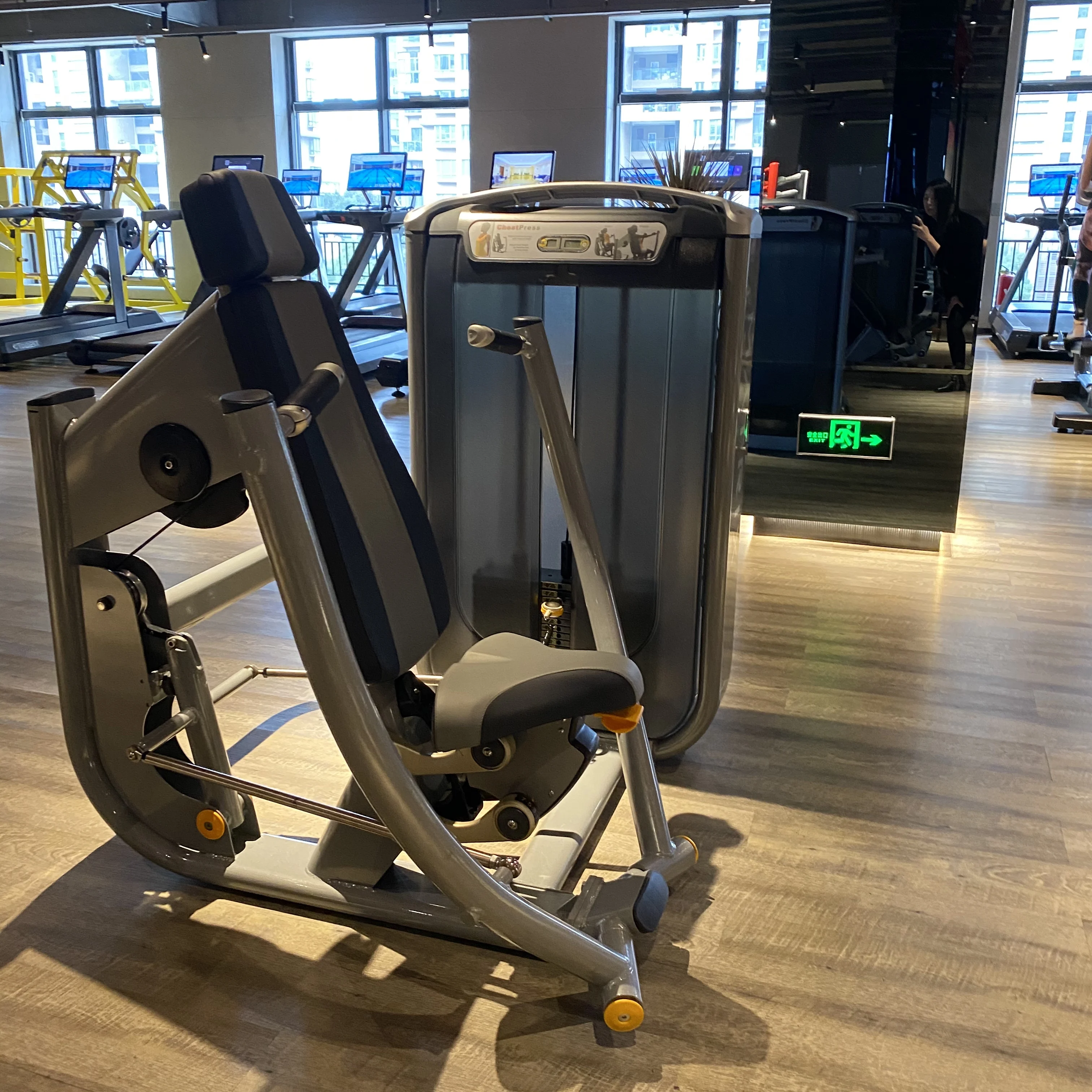 High Quality gym use Fitness equipment bodybuilding strength training muscle training plate loaded chest press machine