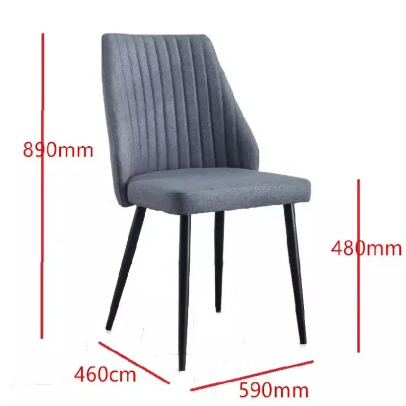 Современный ресторанный стул с высокой спинкой по лучшей цене 2023, металлические ножки, мягкие тканевые бархатные обеденные стулья