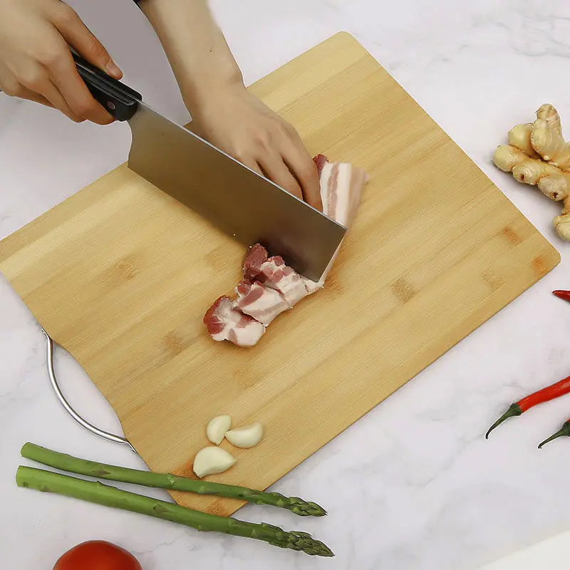 Bamboo choping board with handle Chopping Blocks big size bamboo cutting board