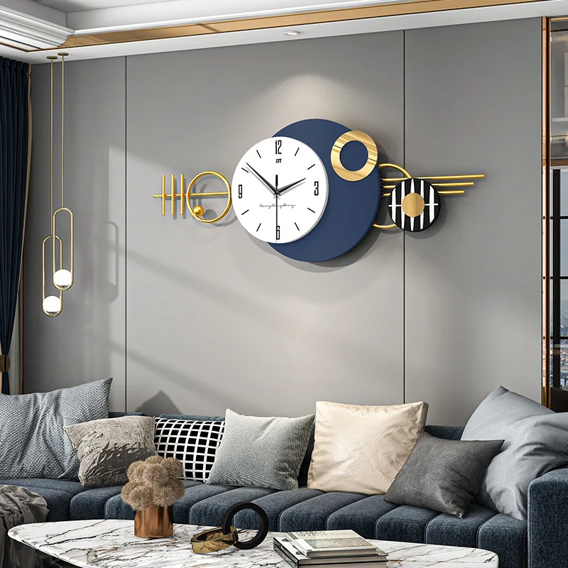 Light Luxury Decorative Nordic Wall Clocks Amazon Hot Sale Creative Handmade Wall Clock Home Decor