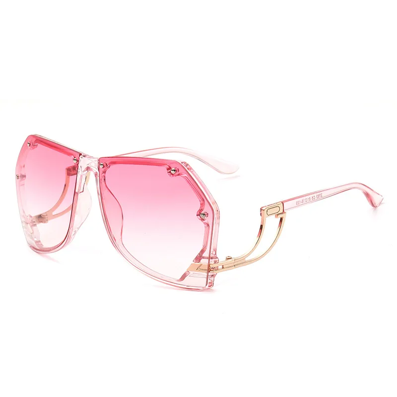 L2763 Hot Sale Oversize Vintage Lenses Womens Sunglasses 2019 Personality