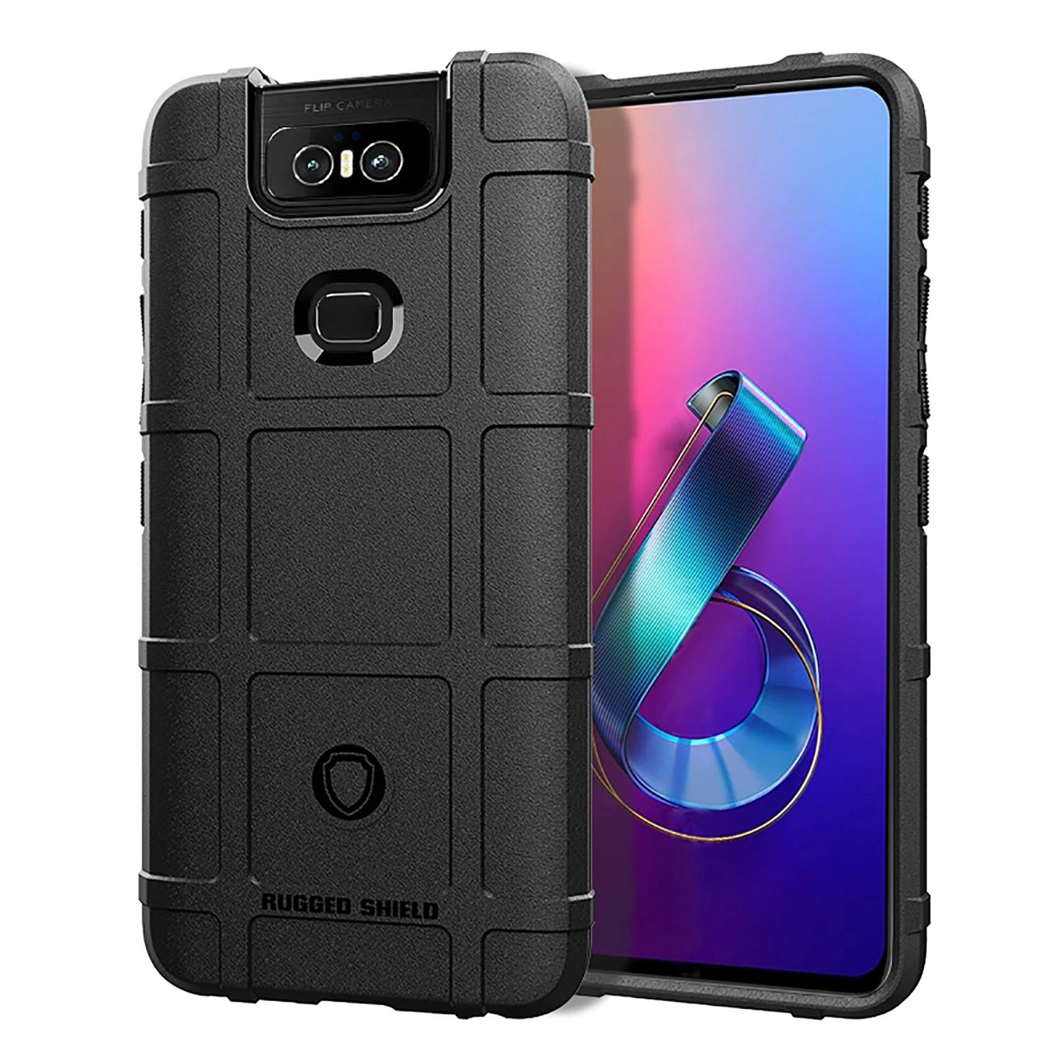 Rugged Shockproof Shield Soft Rubber Armor Case Cover For Asus zenfone 6 2019 ZS630KL
