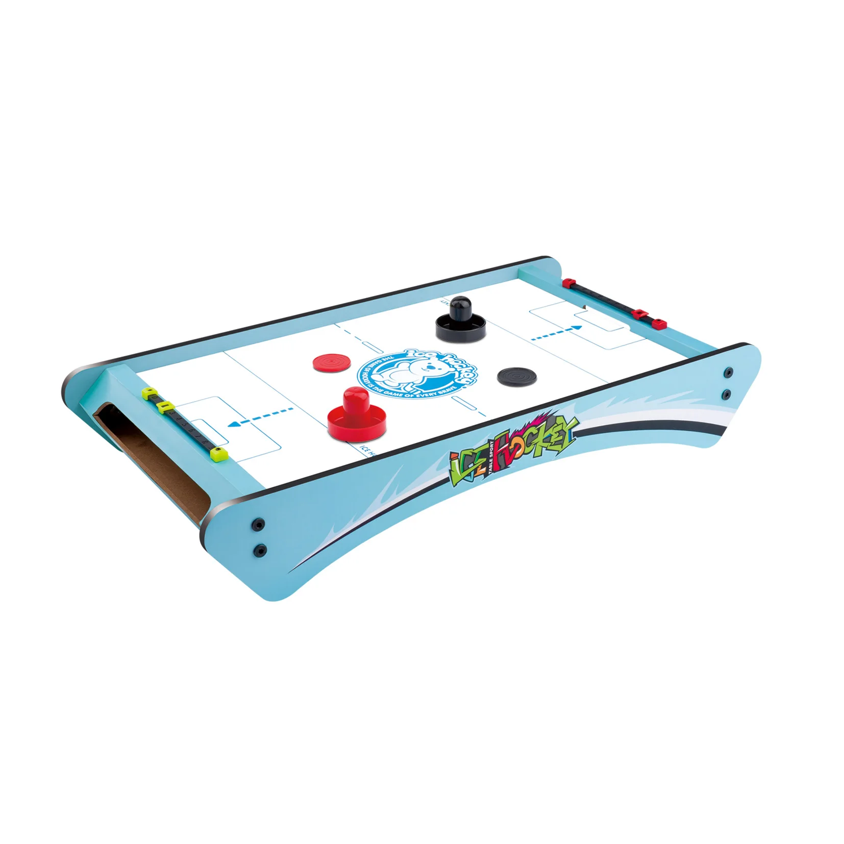 Popular indoor sport game mini wooden ice hockey table game air hockey for children family