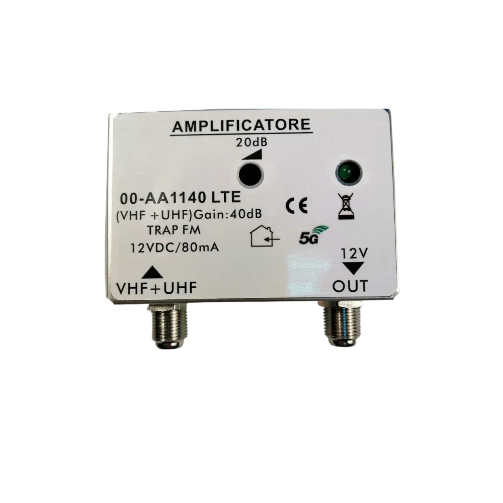 Высококачественный усилитель для ТВ-антенны с переменным усилением 12 В постоянного тока 47-774 МГц 40 дБ усилитель для мастерской уличный усилитель