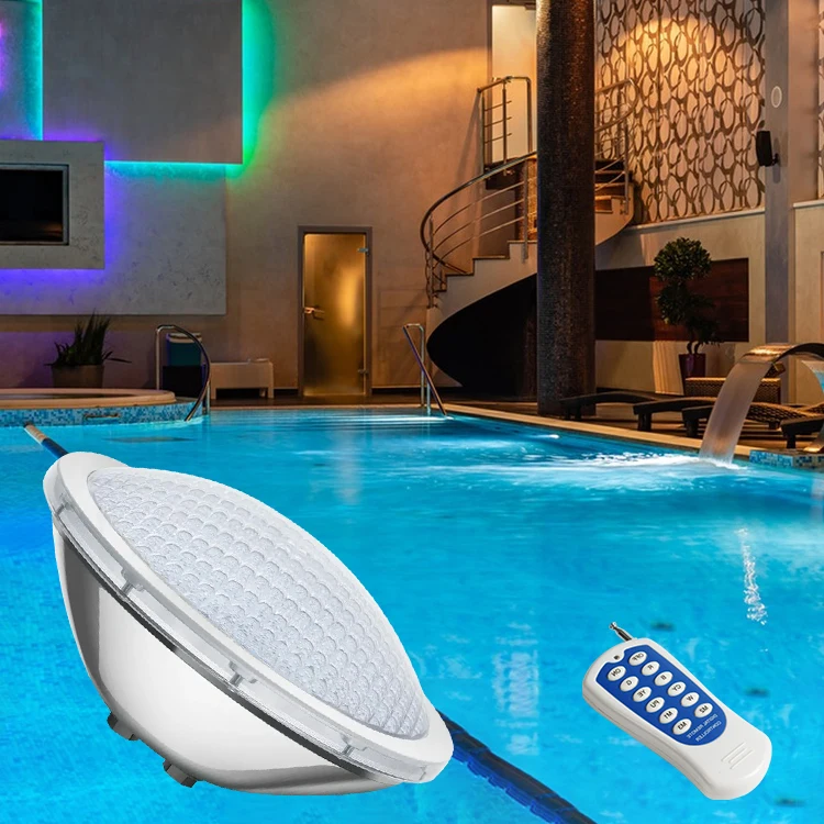 Remote Control Rgb Ac12v Par56 Colour Changeable Waterproof Ip68 Smd Underwater Led Swimming Pool Light