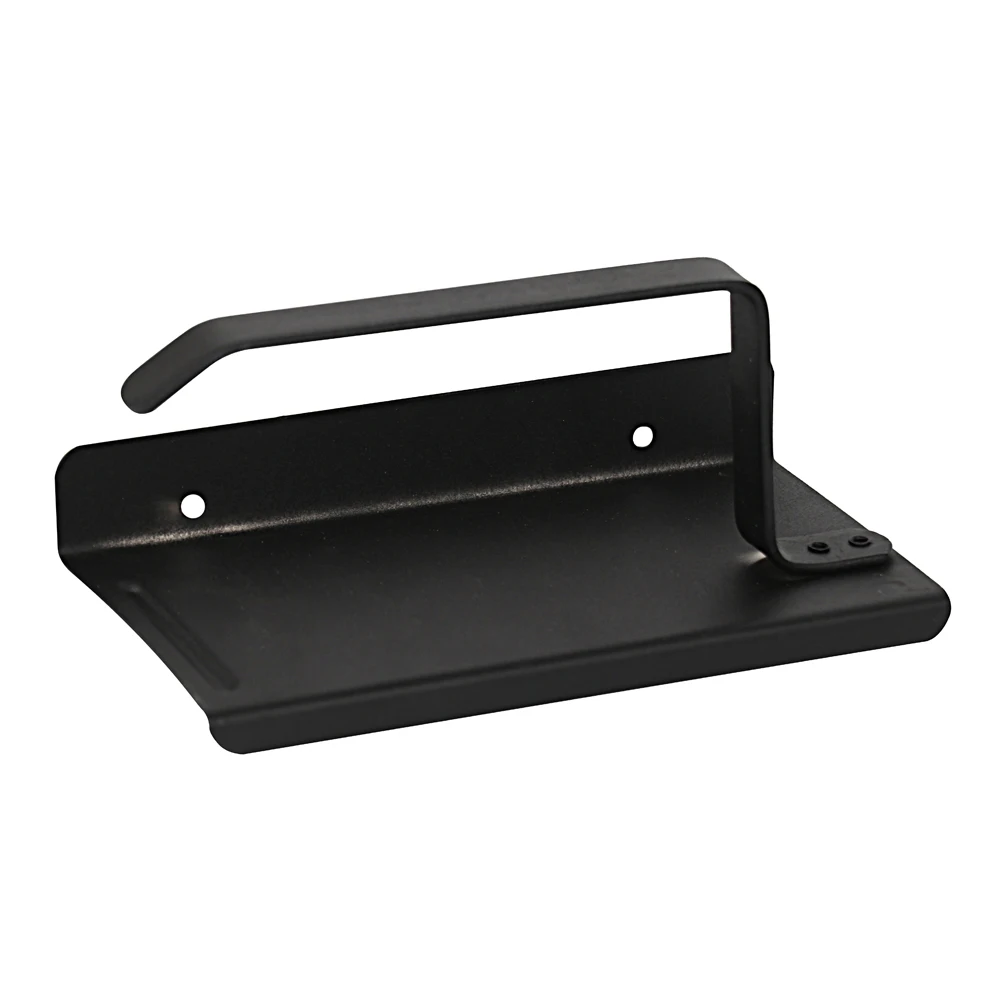 Bathroom Wall Mounted Stainless Steel Toilet Black Mobile Phone Holder Paper Towel Holder