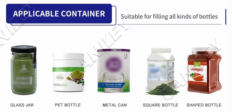 100G Okra Lime Powder Filing Spice Bottle Filling And Packing Machine