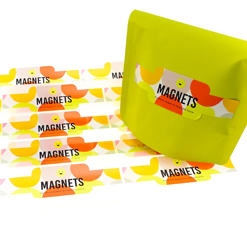 Custom Logo Vinyl Matte Food Box Sealing Sticker for Package