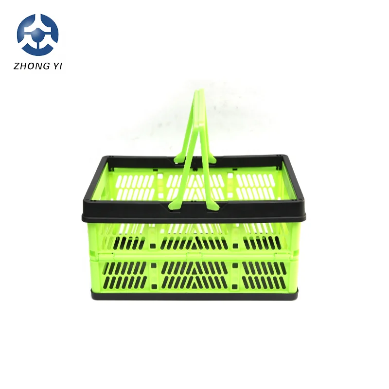 Plastic Portable Foldable Shopping Basket