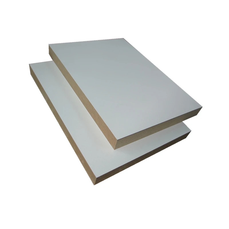 factory price of mdf hardboard white face MDF water-resistant melamine  glue