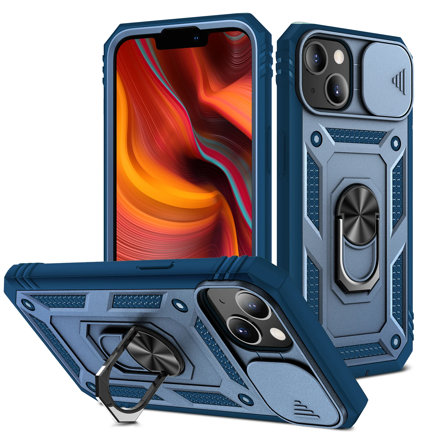2022 newest best sellers shockproof cell phone case kickstand sublimation phone cases for iphone 13
